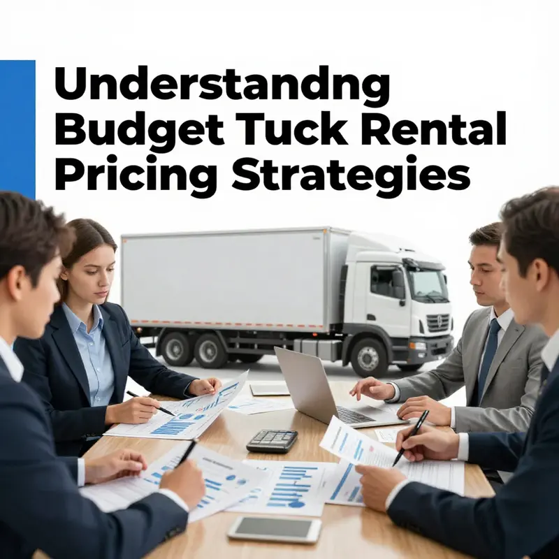 Various trucks on display with daily rental prices posted, indicating the range of costs business owners might expect.