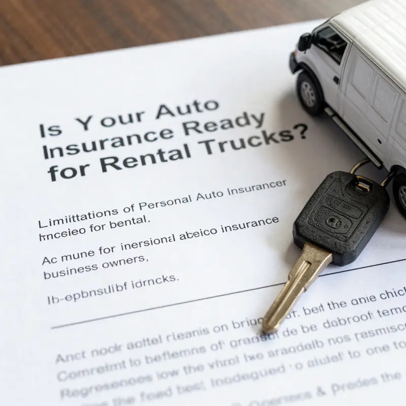 A business owner considers the implications of rental truck insurance on their policy.