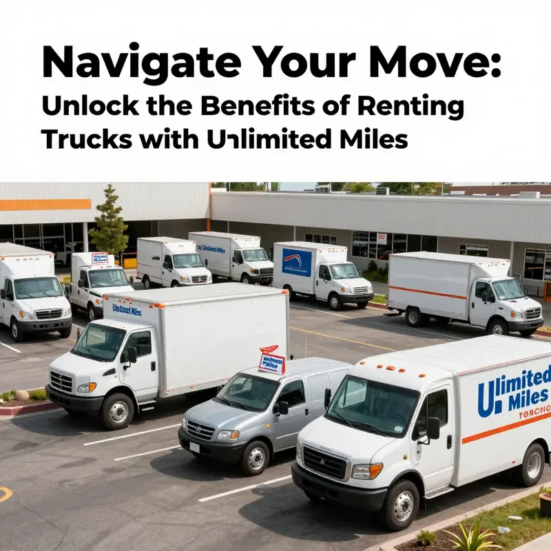 Discover local truck rental centers that offer unlimited mileage options.