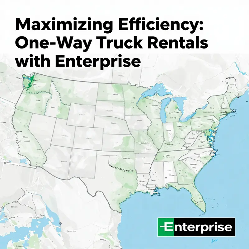 Enterprise offers a variety of one-way truck rental options across many locations.