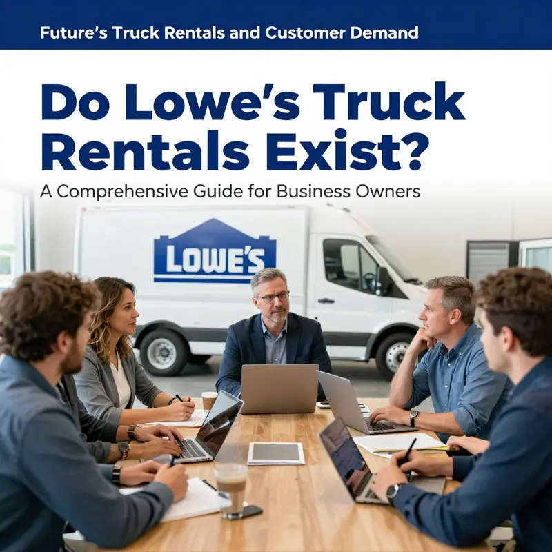 A customer service representative discussing the rental services available at Lowe’s.