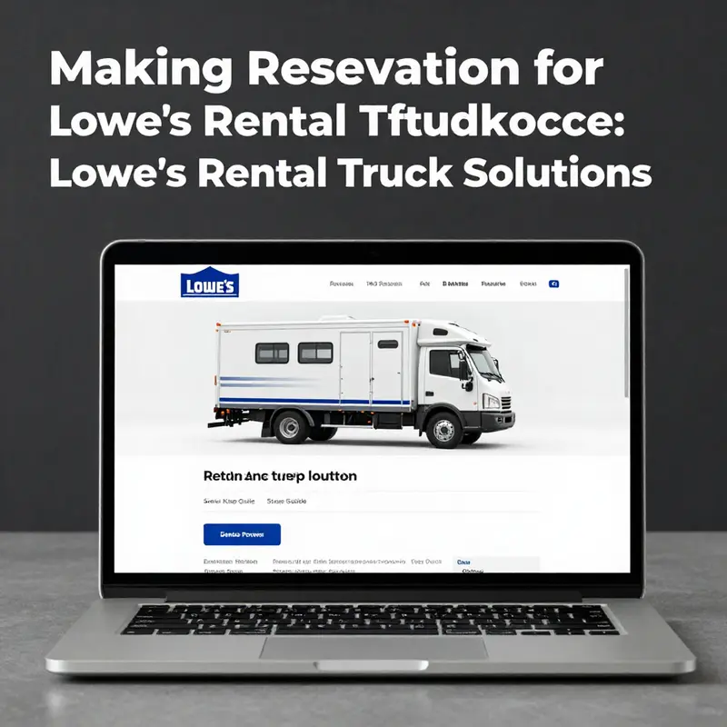 A diverse selection of rental trucks available at Lowe’s, catering to varying business transport needs.