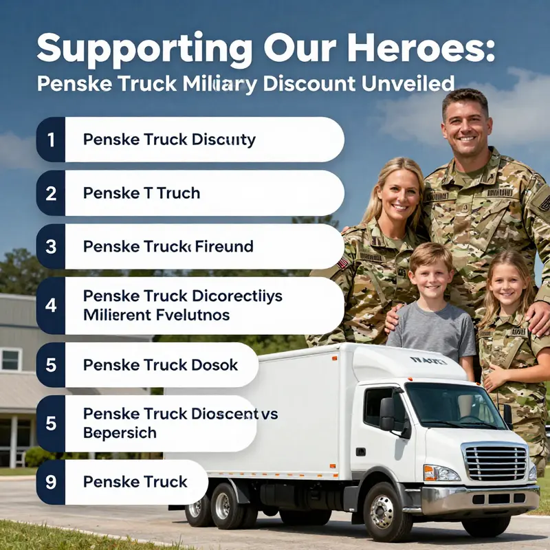 A visual overview of a Penske Truck rental spot emphasizing military community support.