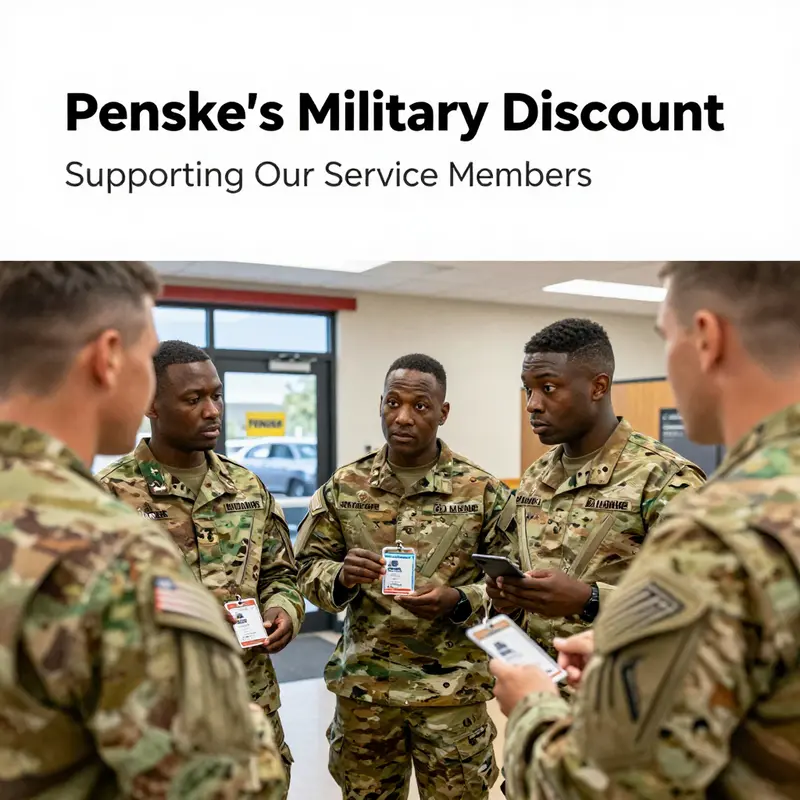 Penske supports military families with special discounts, showcasing their commitment.