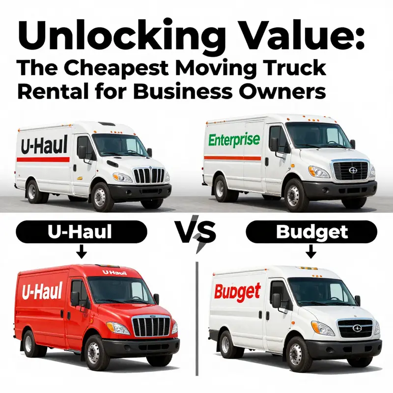 Comparative analysis of rental rates and features from top moving truck rental companies.