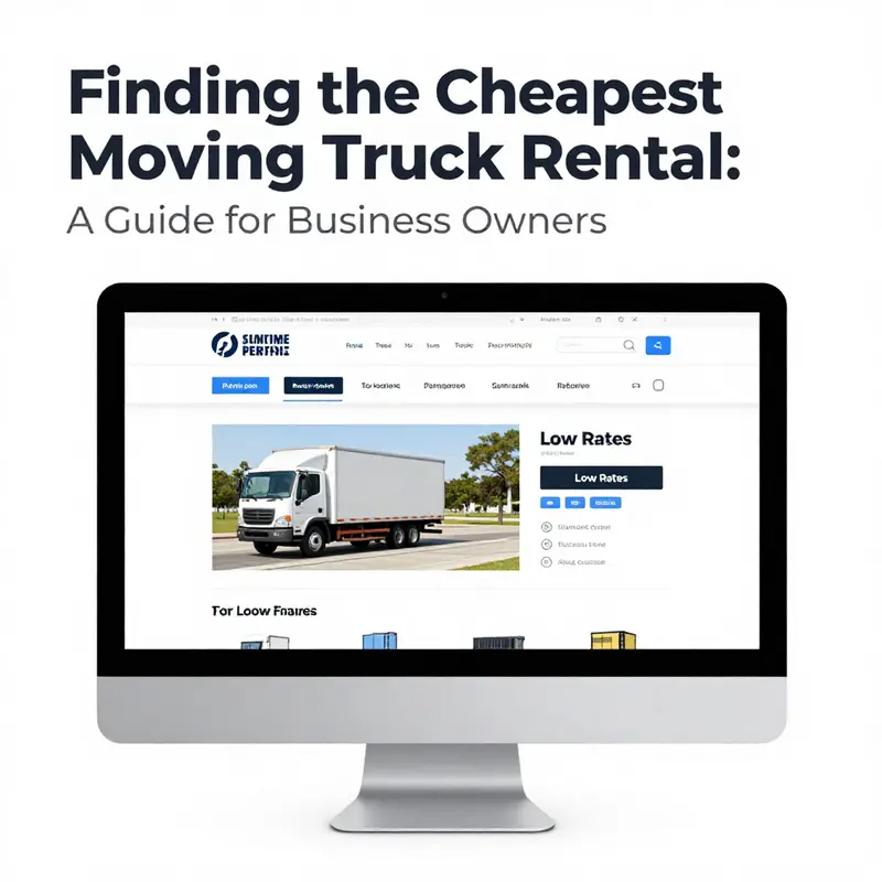 U-Haul trucks, well-known for their affordability and availability for various moving needs.