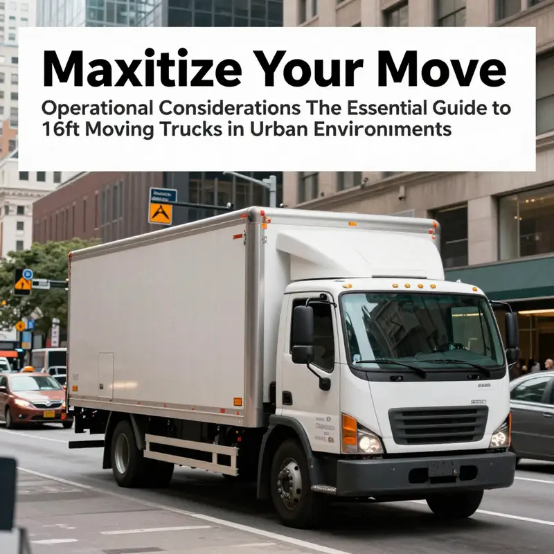 Interior view of a 16ft moving truck showcasing its capacity and usage.