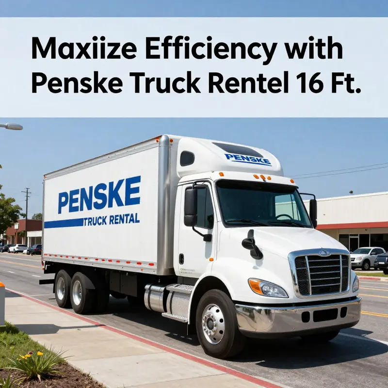 Penske Truck Rental provides a versatile 16 ft model designed for efficient business logistics.
