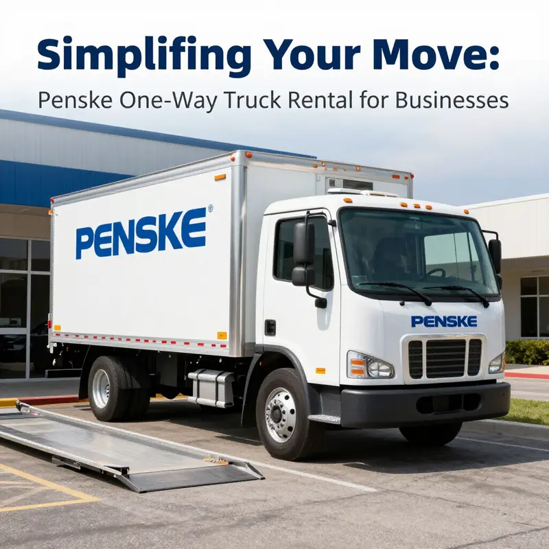 A glimpse into Penske’s one-way truck rental services for efficient business relocations.
