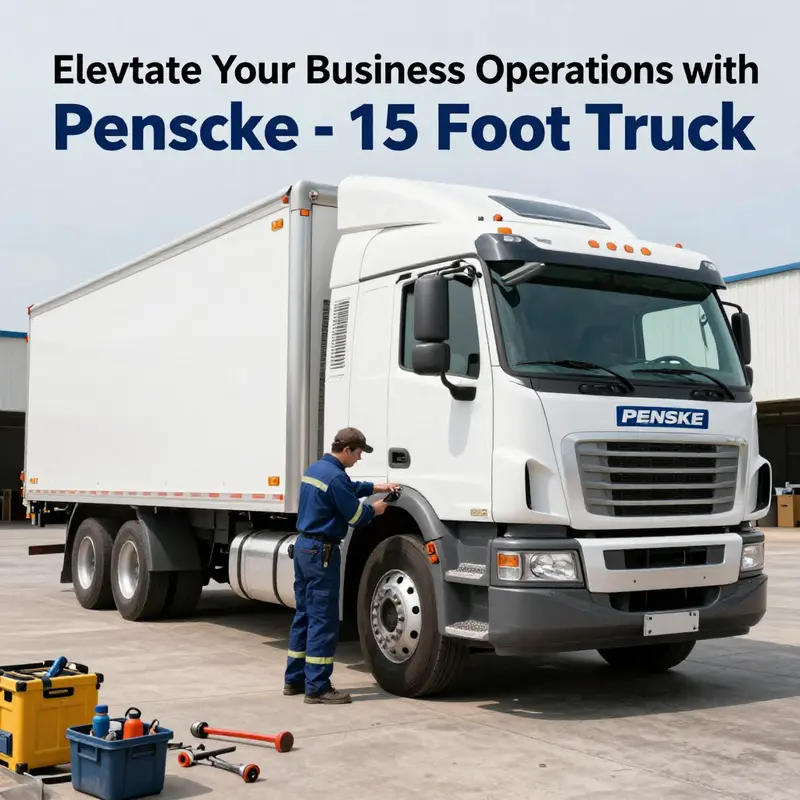 The Penske 15 foot truck’s impressive capacity for transporting business goods.