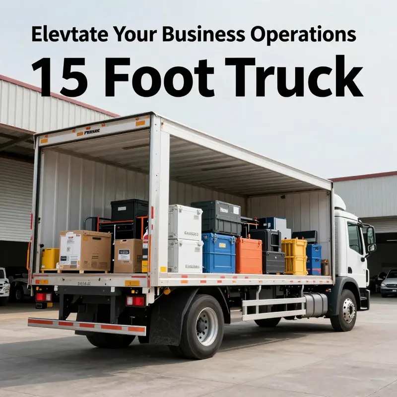 The Penske 15 foot truck’s impressive capacity for transporting business goods.