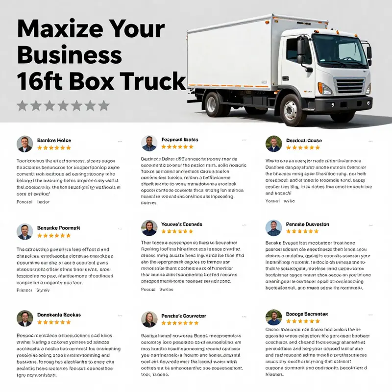Overview of the Penske 16ft box truck highlighting its effective specifications and features designed for businesses.