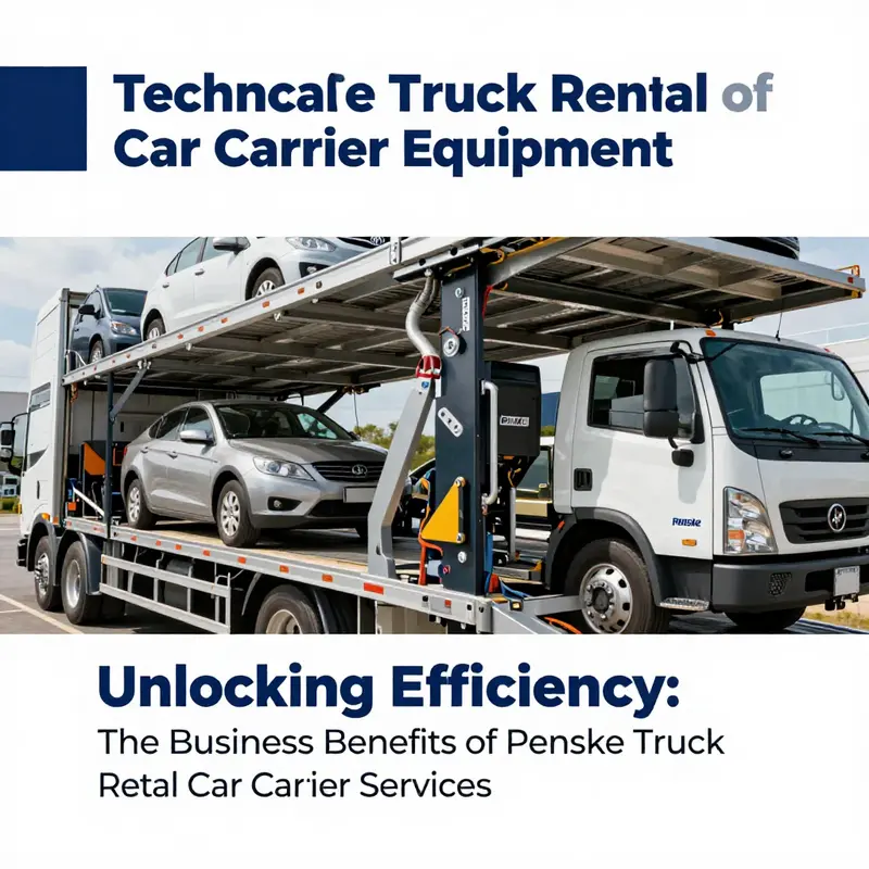 Penske’s fleet of specialized car carriers ready for efficient vehicle transportation.