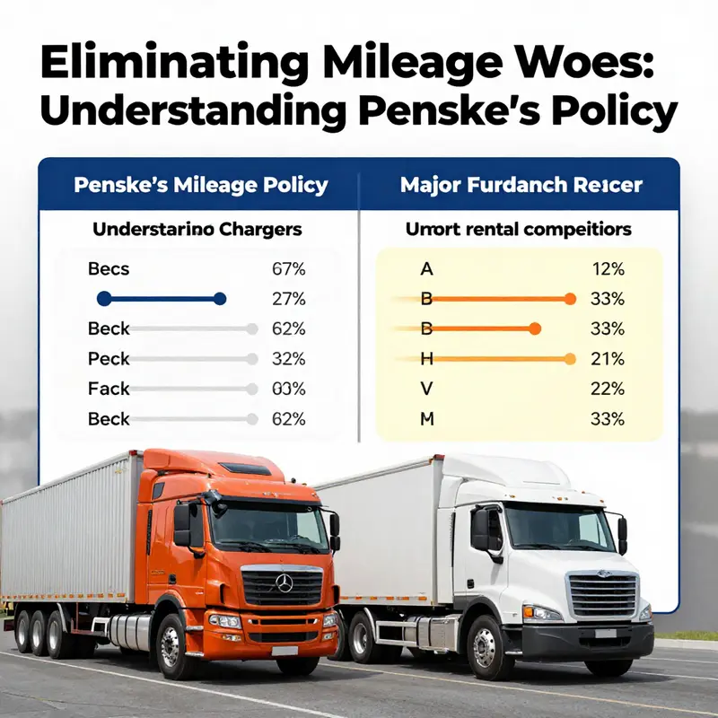 One-way rental options with Penske highlight the advantage of unlimited mileage.