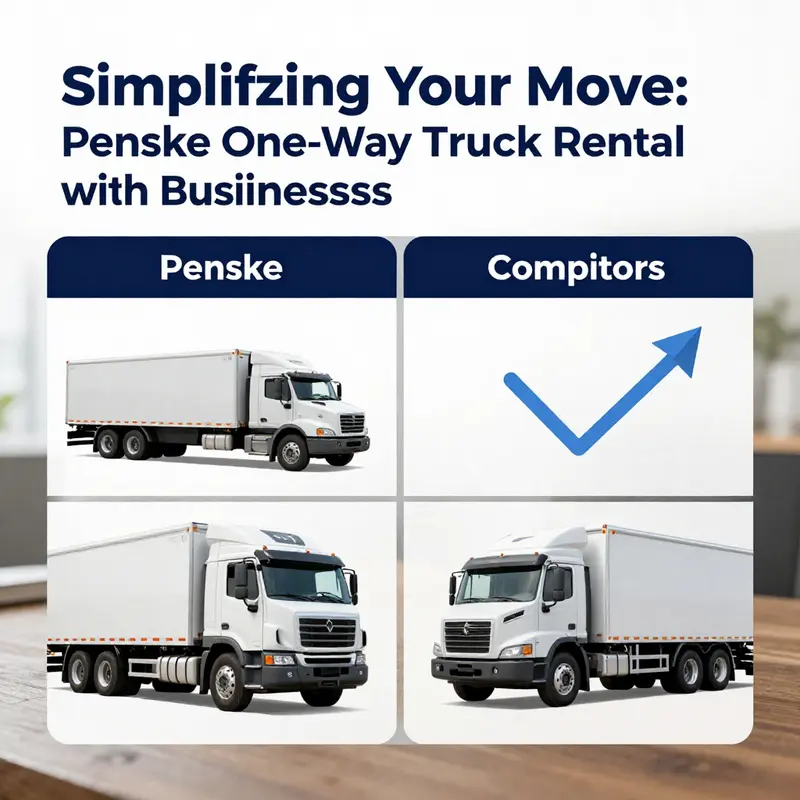 A glimpse into Penske’s one-way truck rental services for efficient business relocations.