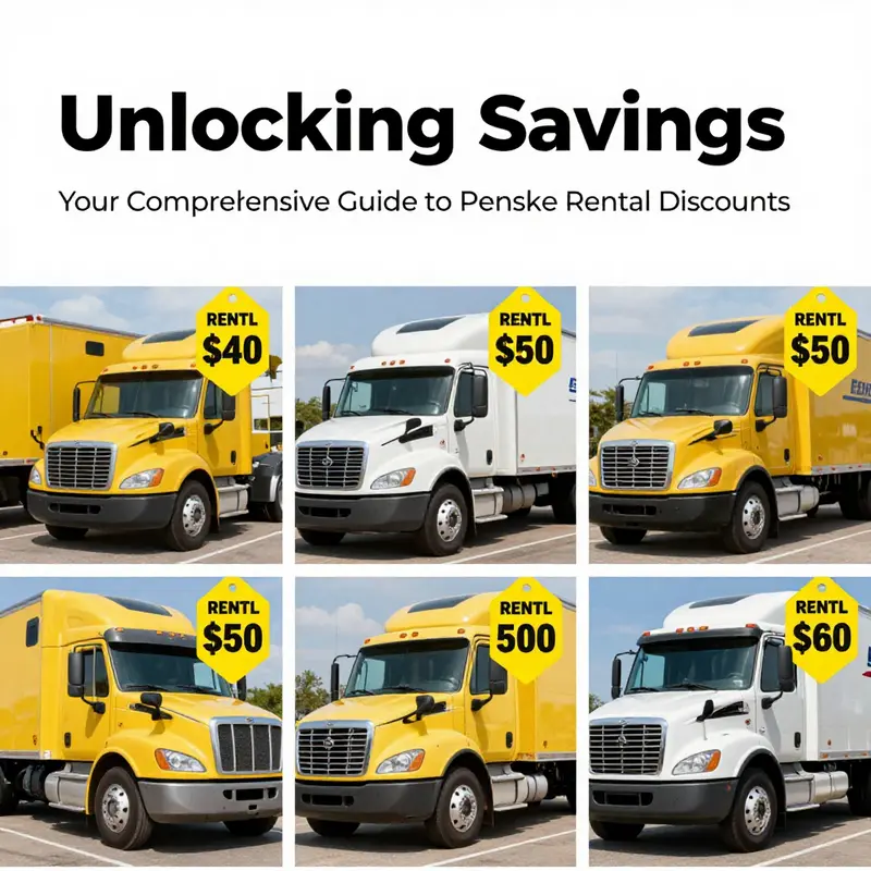 Overview of available rental discounts from Penske Truck Leasing.