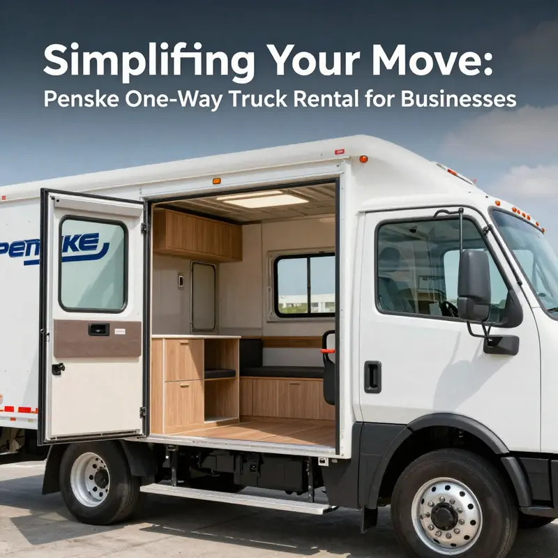 A glimpse into Penske’s one-way truck rental services for efficient business relocations.