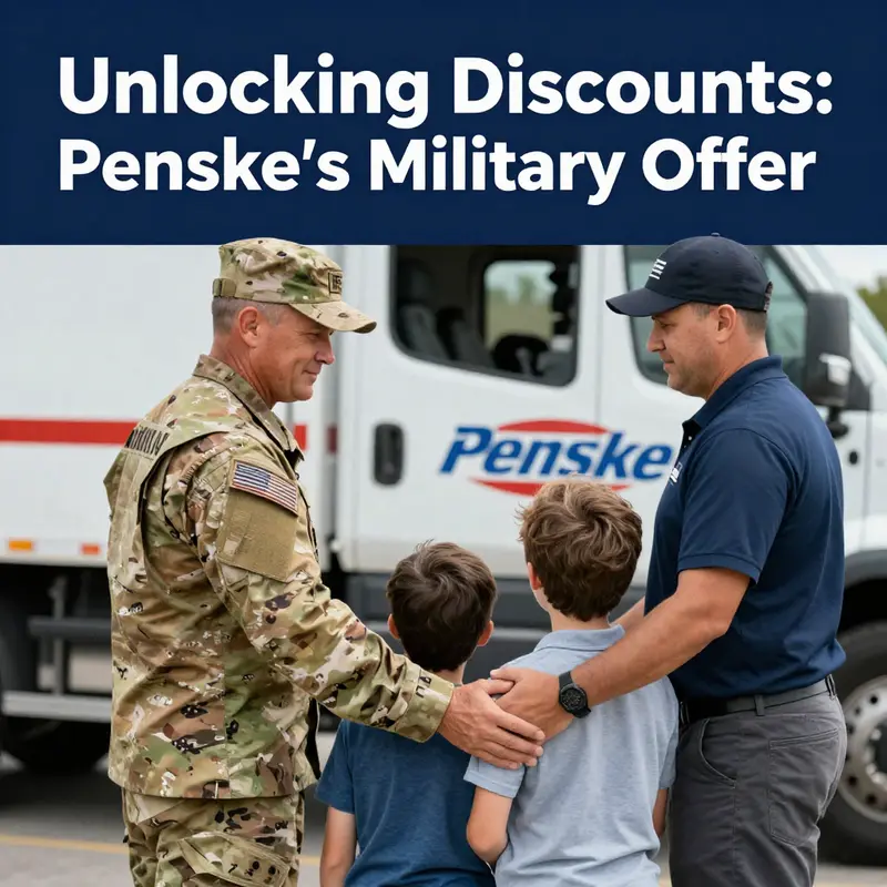 Penske’s commitment to supporting military members with rental discounts highlights their community values.