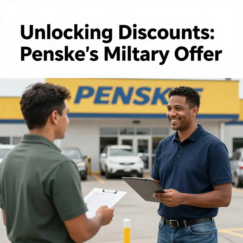 Penske’s commitment to supporting military members with rental discounts highlights their community values.