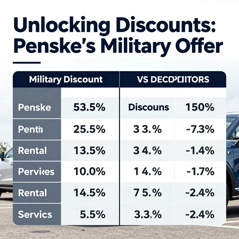 Penske’s commitment to supporting military members with rental discounts highlights their community values.