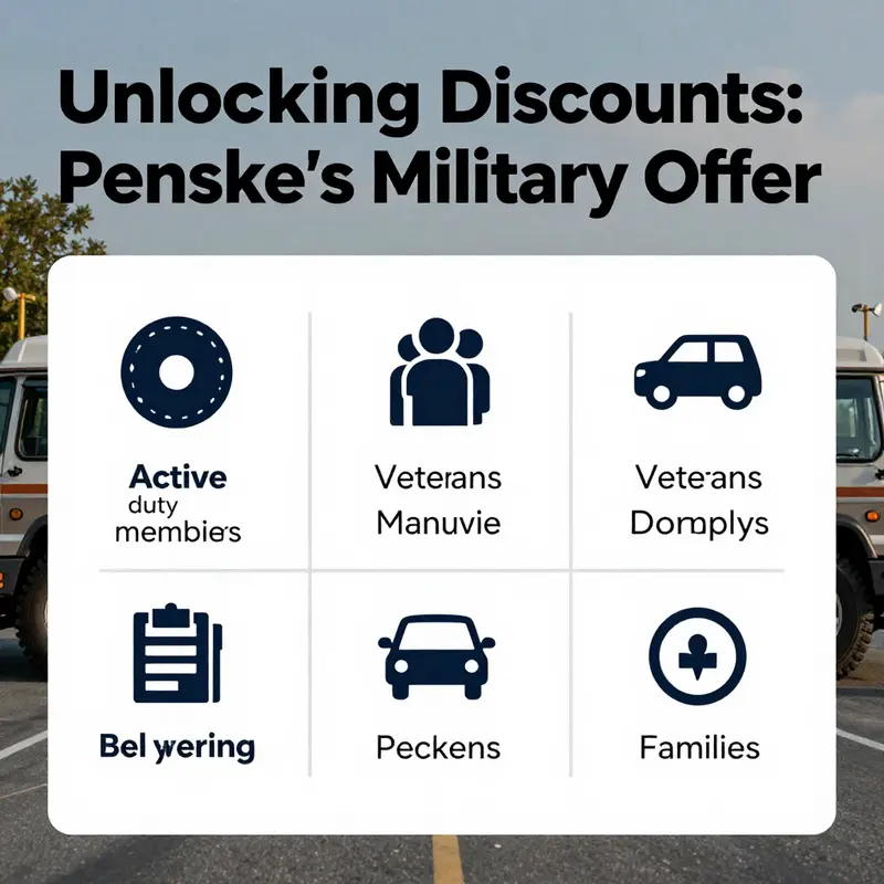 Penske’s commitment to supporting military members with rental discounts highlights their community values.