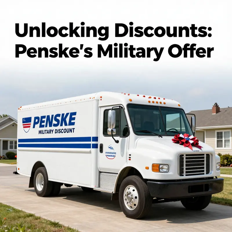 Penske’s commitment to supporting military members with rental discounts highlights their community values.