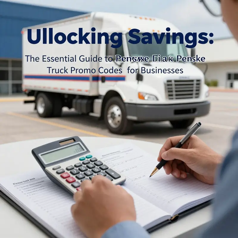 Understanding the various discounts and offers available through Penske Truck promo codes.