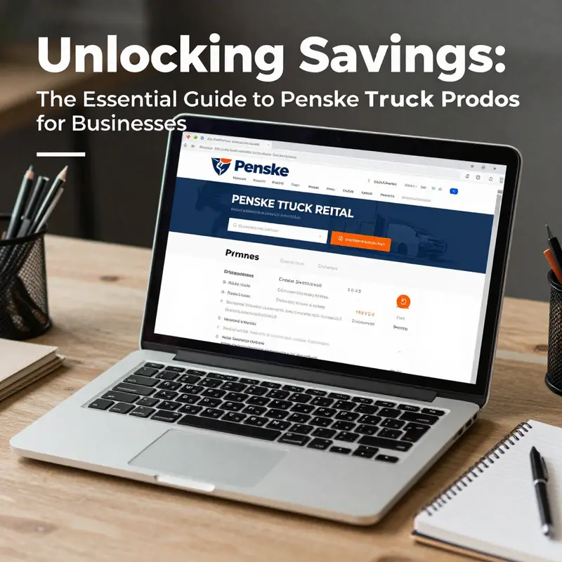 Understanding the various discounts and offers available through Penske Truck promo codes.