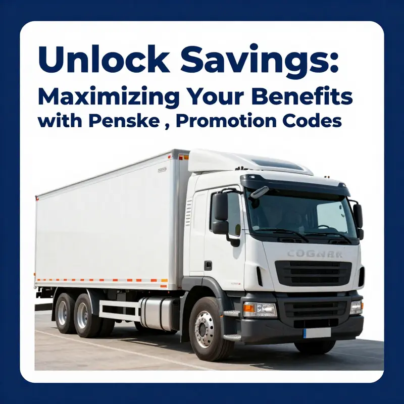 Promotional discounts available for Penske Truck Rentals.