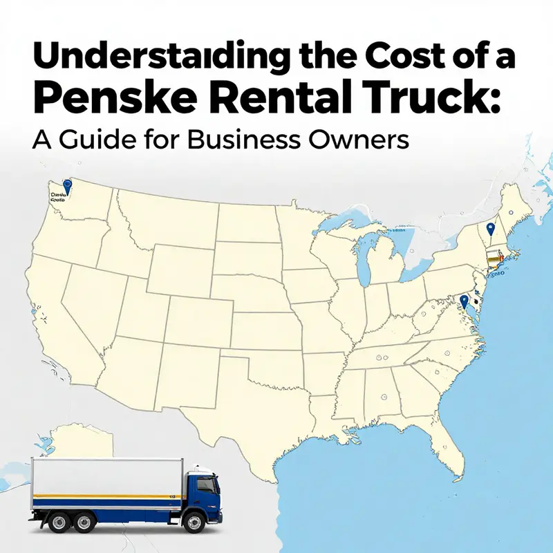 Comparison of Penske truck sizes and their respective rental costs.