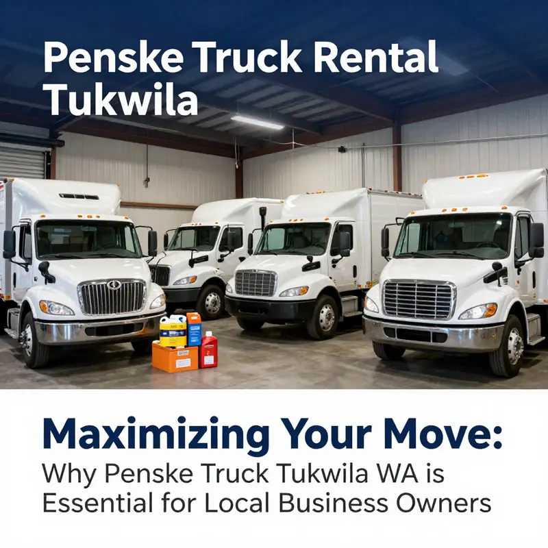 Penske Truck Rental in Tukwila provides a range of services tailored for business relocations.