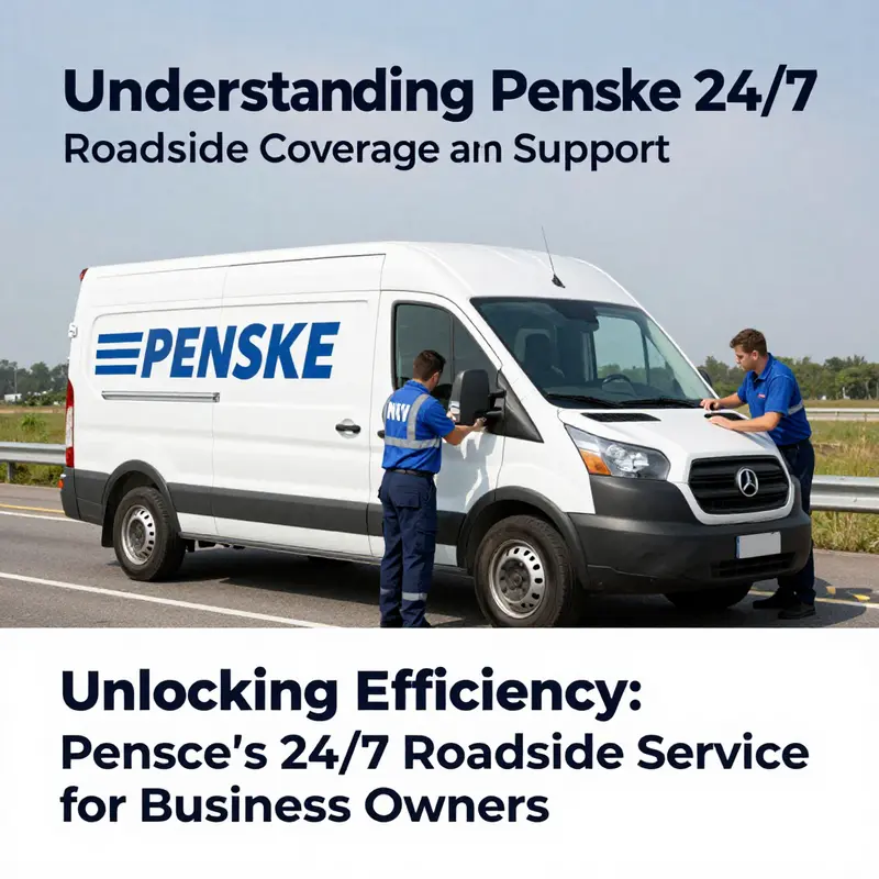 Penske’s roadside assistance service actively supports drivers in emergencies.