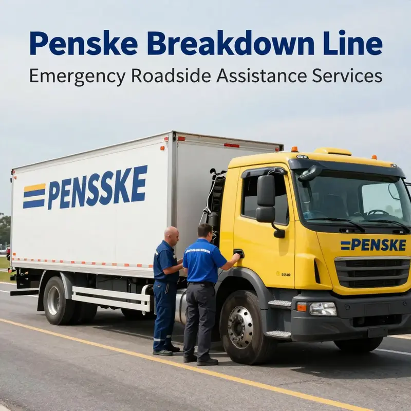 Penske’s technicians providing roadside assistance to ensure quick recovery for business vehicles.