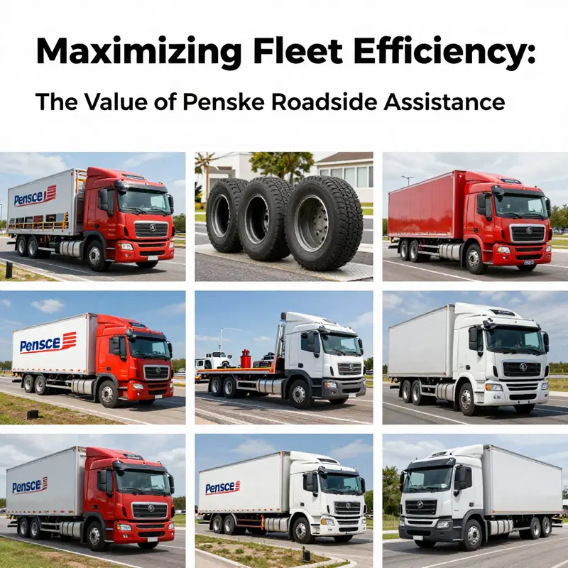 A visual representation of Penske Roadside Assistance services available for commercial fleets.