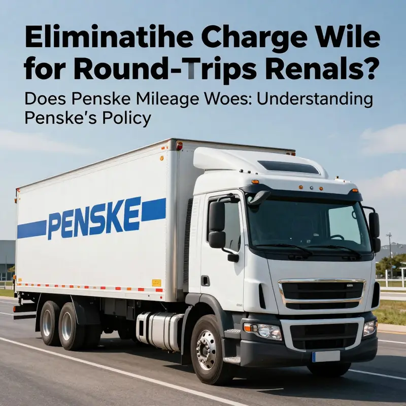 One-way rental options with Penske highlight the advantage of unlimited mileage.