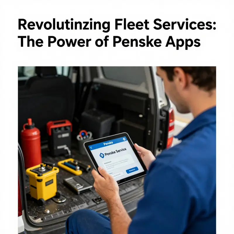 Penske Service App allows technicians to enhance roadside assistance efficiency.
