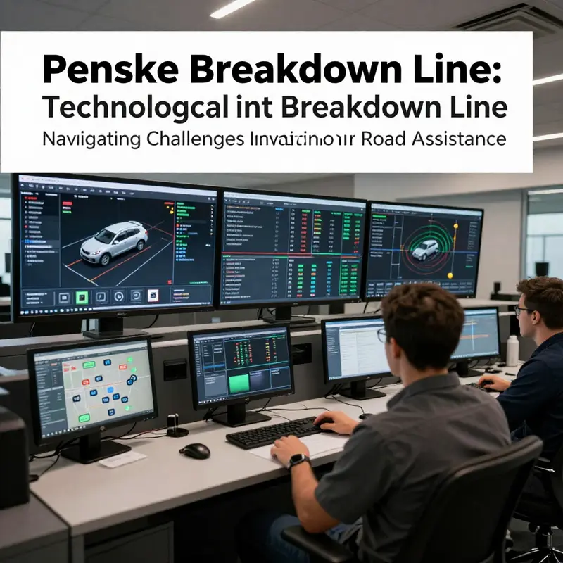 Penske’s technicians providing roadside assistance to ensure quick recovery for business vehicles.