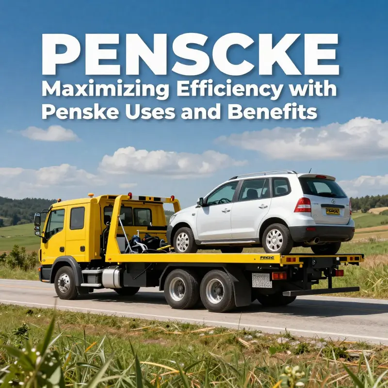 A Penske Truck Rental Tow Dolly ready for vehicle transportation.