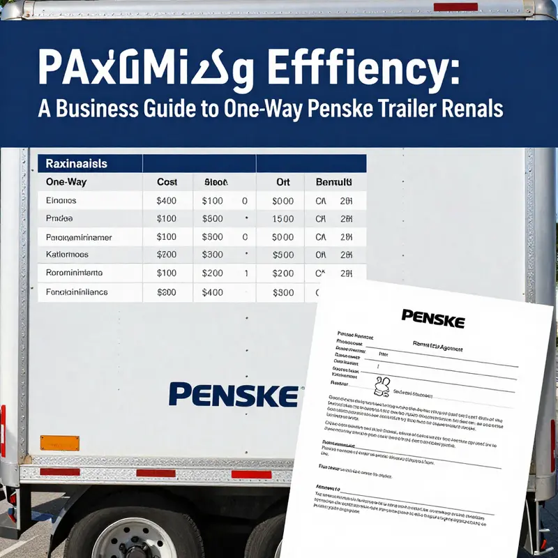 Understanding the cost structure of Penske one-way trailer rentals.