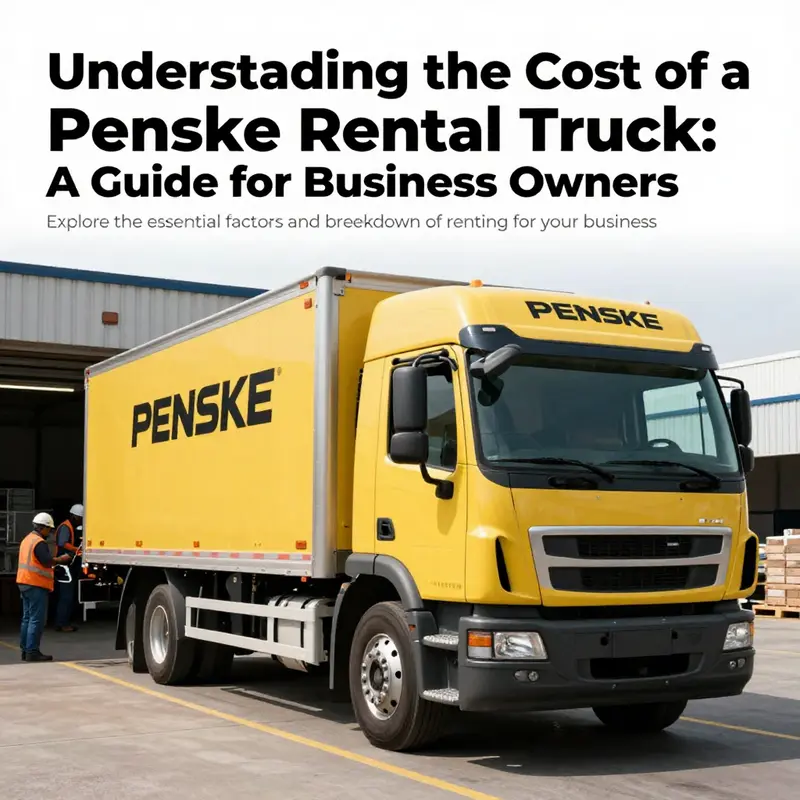 Penske truck in a loading zone, illustrating a dynamic business setting.