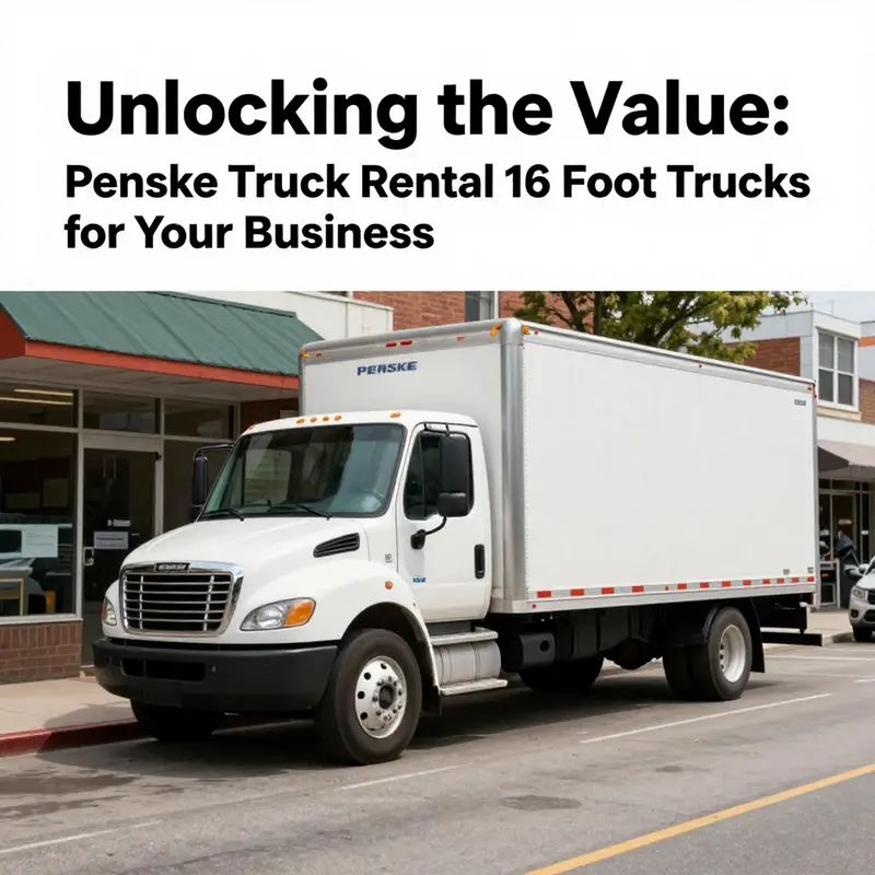 16-foot Penske truck in action, demonstrating its practicality for urban business needs.