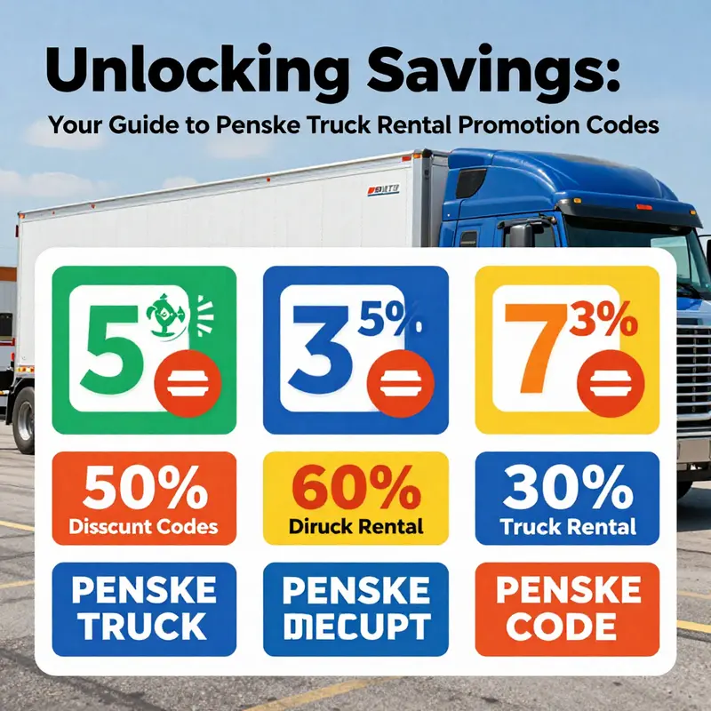 An overview of the current promotional codes offered by Penske Truck Rental.