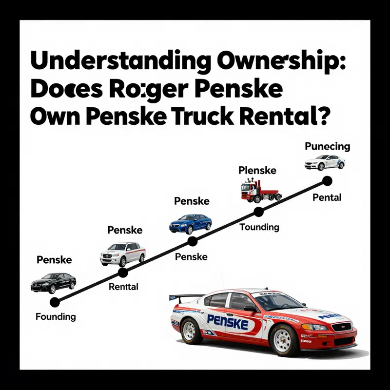 Roger Penske’s connection to Penske Truck Rental discussed in a corporate context.