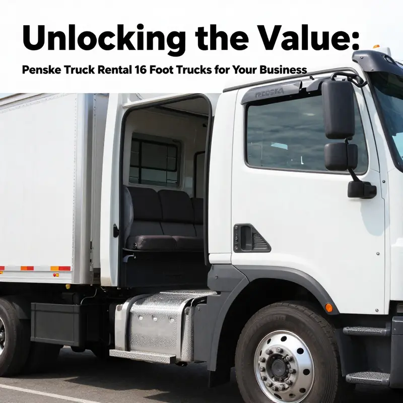 16-foot Penske truck in action, demonstrating its practicality for urban business needs.