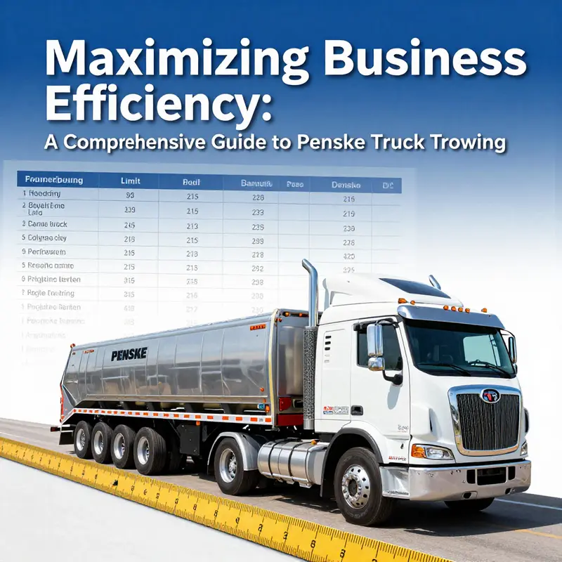 An overview of Penske truck towing services, highlighting the availability and limitations for business owners.