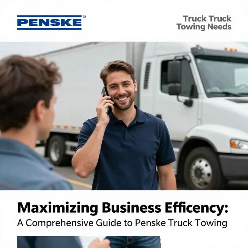 An overview of Penske truck towing services, highlighting the availability and limitations for business owners.