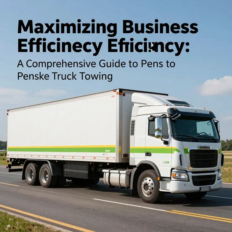 An overview of Penske truck towing services, highlighting the availability and limitations for business owners.