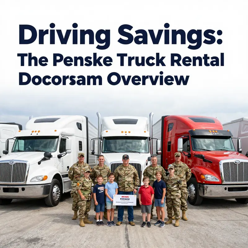 Penske Truck Rental stands ready to assist military families with tailored veteran discount programs.