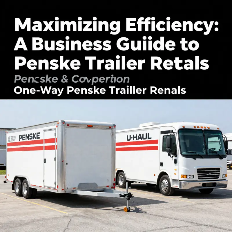 Understanding the cost structure of Penske one-way trailer rentals.