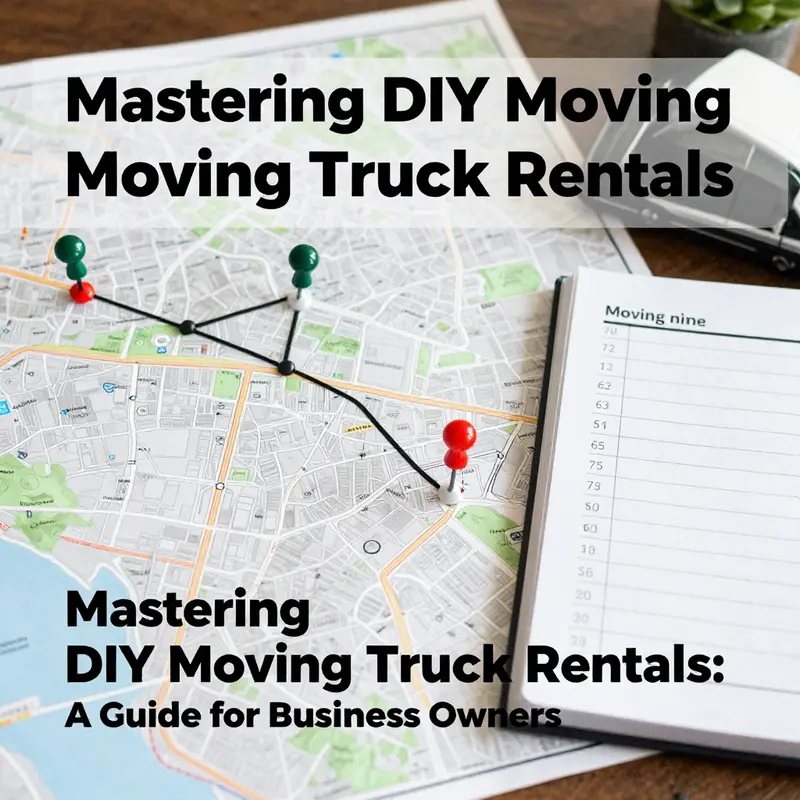 A checklist emphasizes important safety practices when renting a moving truck.